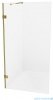 New Trendy Avexa Gold Brushed parawan nawannowy z wspornikiem skośnym 80x150 cm przejrzyste EXK-2007